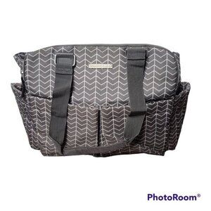 Bananafish Studio Sienna Arrow Tote Diaper Bag Grey